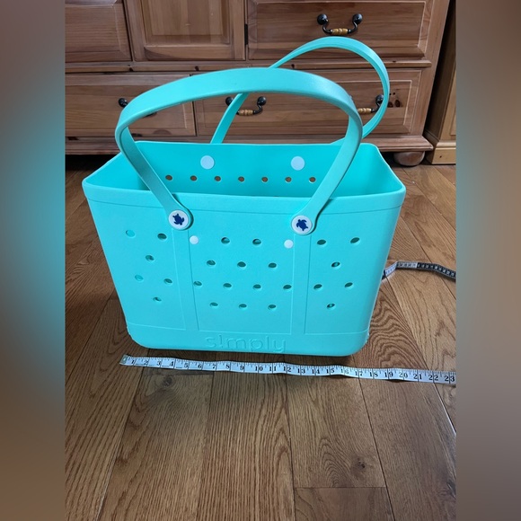 Simply Southern Solid Allium Pink Beach Waterproof Washable Large Tote Bag main image 1